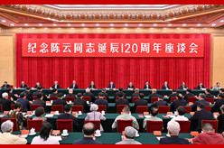 中共中央举行纪念陈云同志诞辰120周年座谈会 习近平发表重要讲话