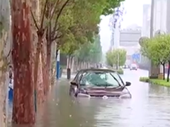 重庆彭水 强降雨致河水暴涨 房屋被淹