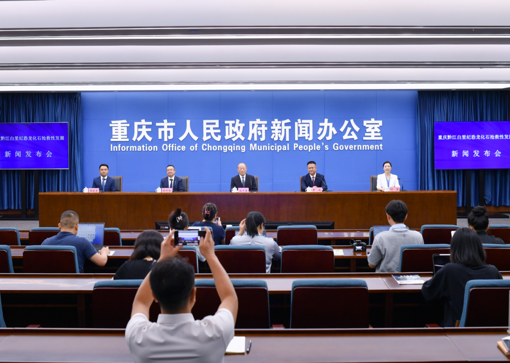 重庆 研究团队已完成首批白垩纪恐龙修复装架