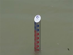 湖南岳阳 城陵矶水文站水位一日上涨72厘米