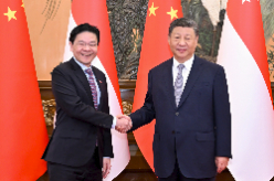 习近平会见新加坡总理