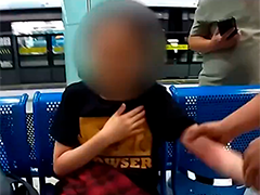 上海黄浦:女孩中暑晕倒 众人紧急施救