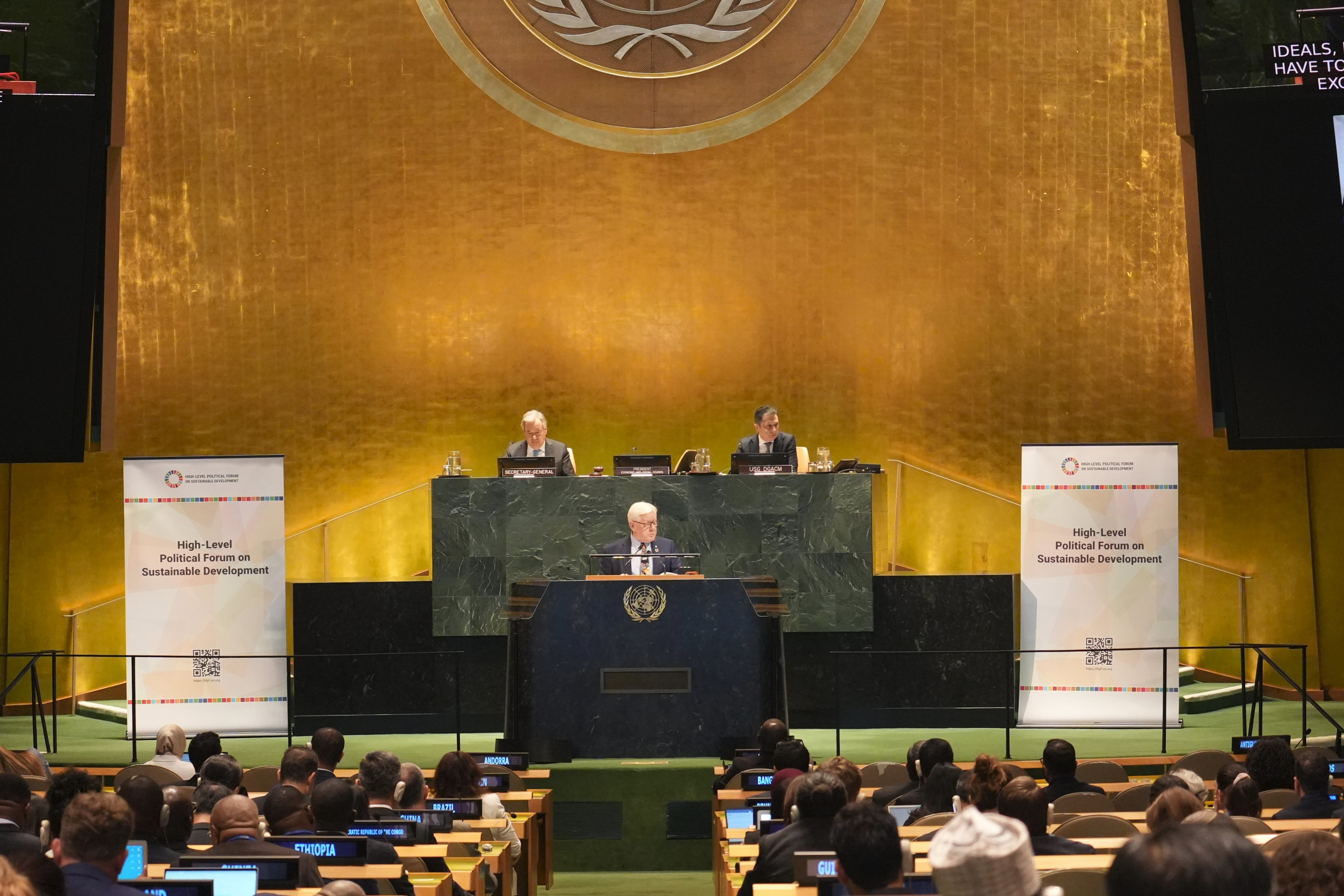 2025年联合国可持续发展高级别政治论坛部长级会议 呼吁各国继续努力实现可持续发展目标