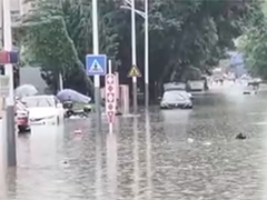 广东深圳 受暴雨影响 深圳多个区域出现大面积积水