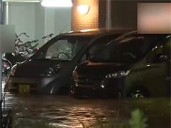 日本西南部多地出现强降雨 新干线部分路段停运