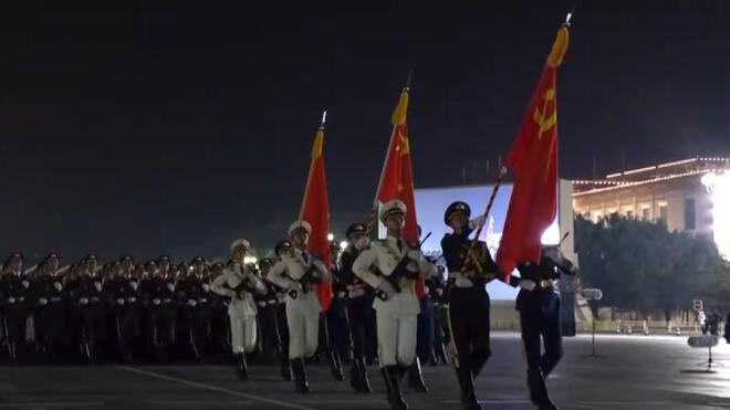 纪念中国人民抗日战争暨世界反法西斯战争胜利80周年大会第二次综合演练顺利完成