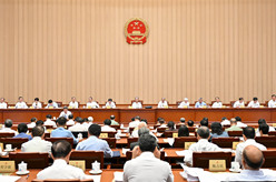 十四届全国人大常委会第十七次会议举行第二次全体会议