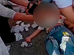 贵阳：男孩脖子被卡窒息晕厥 过路辅警紧急救援