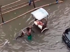 印度加尔各答遭遇创纪录降雨 已造成至少12人死亡