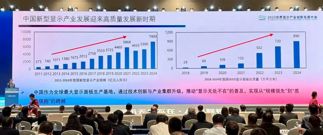 我国显示面板全球市场占有率已达55%