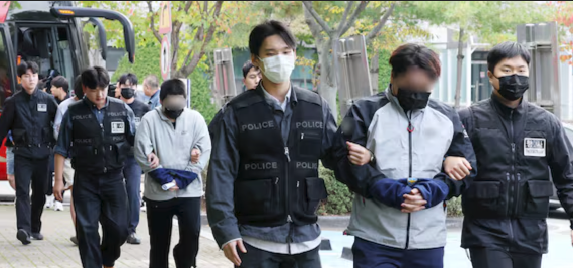 韩国警方摧毁柬埔寨跨国诈骗团伙 114名嫌疑人落网