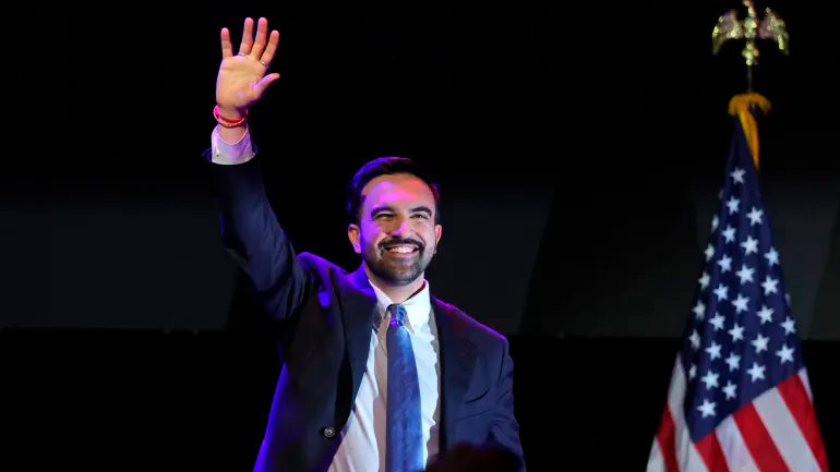 美国民主党籍候选人马姆达尼当选纽约市长