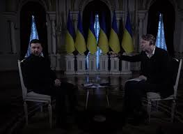 泽连斯基在基辅马林斯基宫接受英媒采访 插曲不断 基辅马林斯基宫两度停电