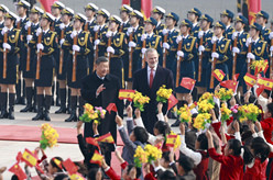 习近平举行仪式欢迎西班牙国王访华