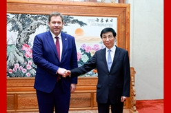 王沪宁会见德国社民党代表团