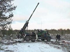 芬兰举行大规模炮兵演习 距俄边境100公里