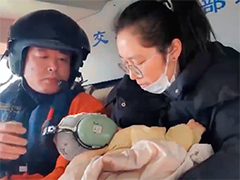 山东烟台 空中生命线贯通 海岛危重婴儿获救
