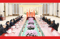 李强会见汤加国王