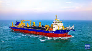 亚洲最大超大型耙吸挖泥船"通浚"轮试航成功