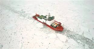 执行我国第42次南极考察任务的"雪龙2"号抵达中山站外围海域