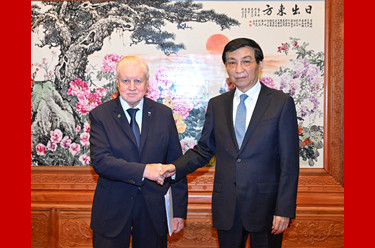 王沪宁会见俄罗斯公正俄罗斯党干部考察团