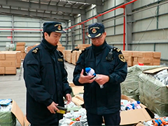 浙江宁波海关查获万余只侵权玩偶 包含"疯狂动物城"等形象