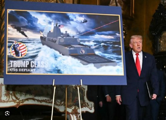美国总统宣布将建造新型海军战舰
