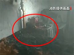 焚香不慎引发火灾 消防紧急救援