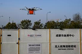 四川成都 首条血液配送低空航线开通