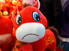 瑕疵玩偶"哭哭马"变顶流 商家备货忙