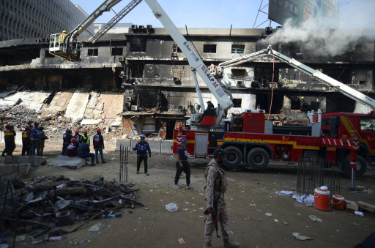 卡拉奇购物中心大火死亡人数升至60人