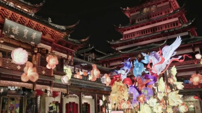 2026豫园民俗艺术灯会今晚璀璨亮灯