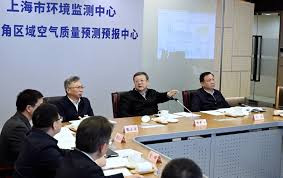 陈吉宁调研大气污染防治工作