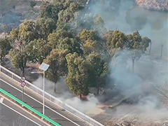 无人机"锁定"火灾隐患 巡逻民警迅速扑救