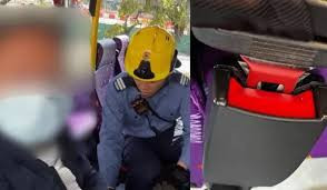 香港安全带新规生效 锁扣卡住致公交车乘客被困45分钟