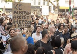 澳大利亚 数千民众在悉尼抗议以色列总统访问