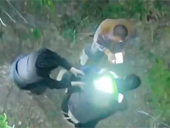 广西博白 九旬老人走失山中 警民连夜搜寻护送回家