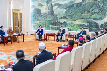 王沪宁出席全国性宗教团体负责人迎春座谈会