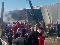 一架军用直升机在伊朗中部坠毁