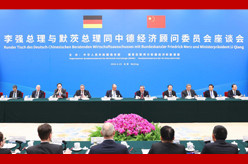 李强出席中德经济顾问委员会座谈会
