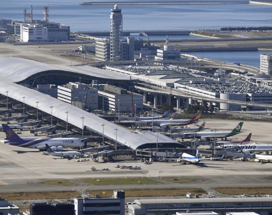 日本关西机场公司发布数据 1月关西国际机场中国旅客人数大幅减少