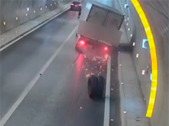 高速途中轮胎脱落 行车安全不容松懈