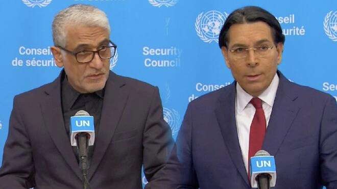 安理会开会讨论保护冲突中的儿童 以色列与伊朗代表在联合国隔空交锋