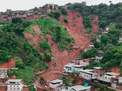 巴西东南部暴雨 多地进入紧急状态