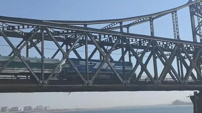 中国至朝鲜国际旅客列车抵达平壤