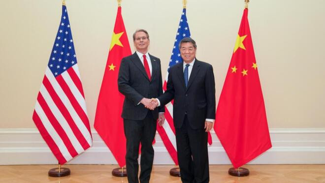 中美在法国巴黎举行经贸磋商