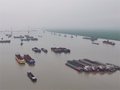 湖南洞庭湖结束140余天枯水期