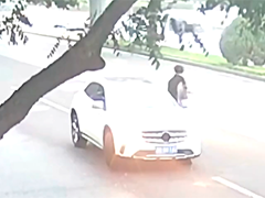 醉驾司机撞飞骑车人 声称被害人故意碰瓷