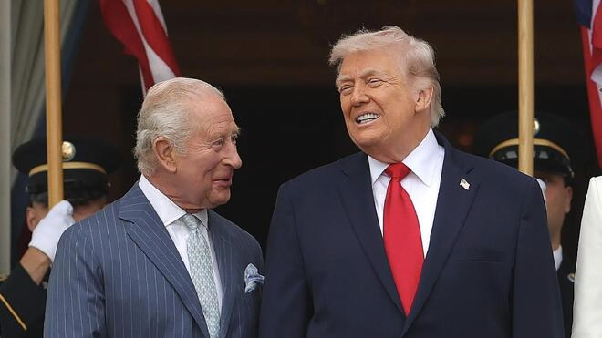 英国国王访美并与特朗普举行闭门会谈