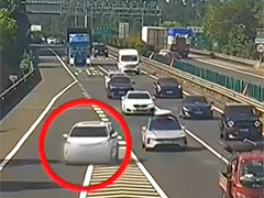浙江高速公路实线变道 司机被处罚